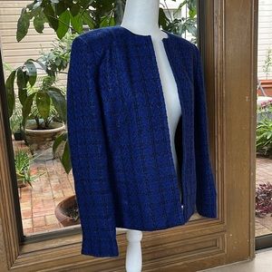 KAREN SCOTT BLUE JACKET SIZE 10 PETITE